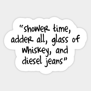 Glass of whiskey Sticker